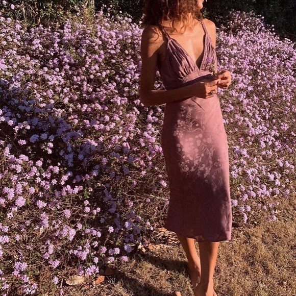 Spell Rosalie Jacquard slip dress - Picture 2 of 3